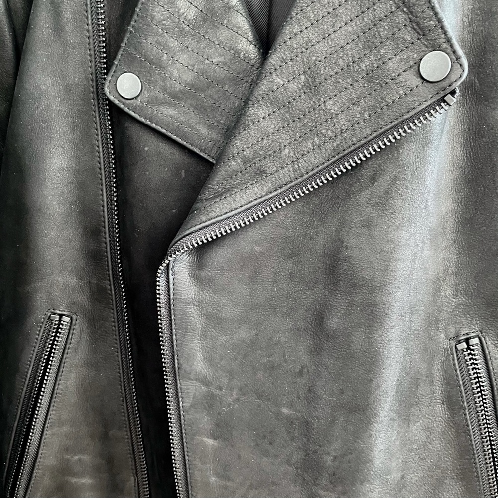 H&M TREND label Leather biker jacket - Picture 8 of 14